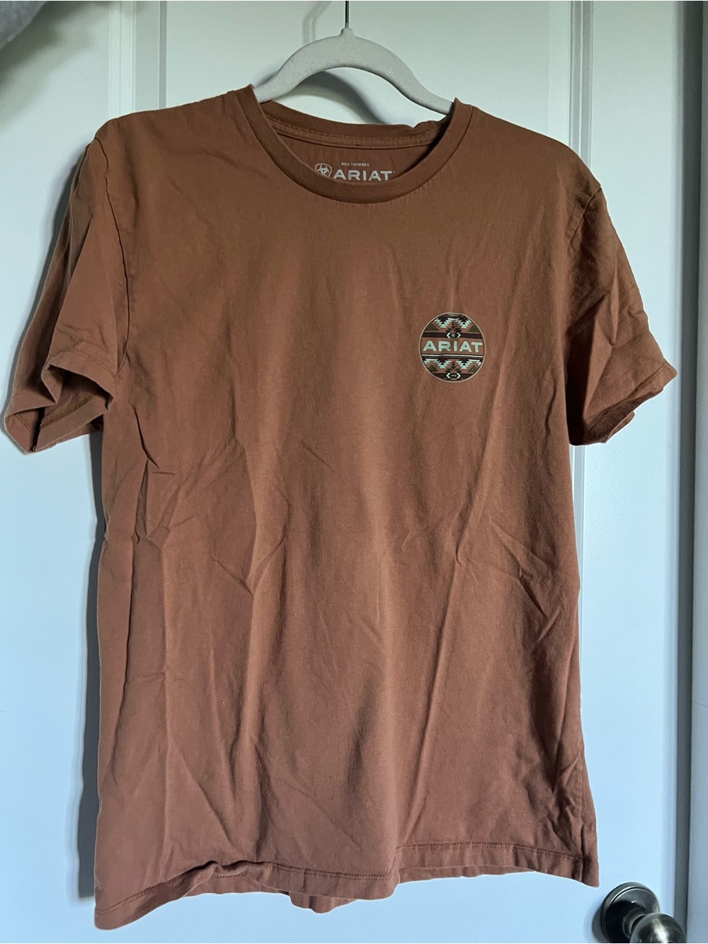 Ariat Men's Short Sleeve Crewneck T-Shirt in Rust Brown